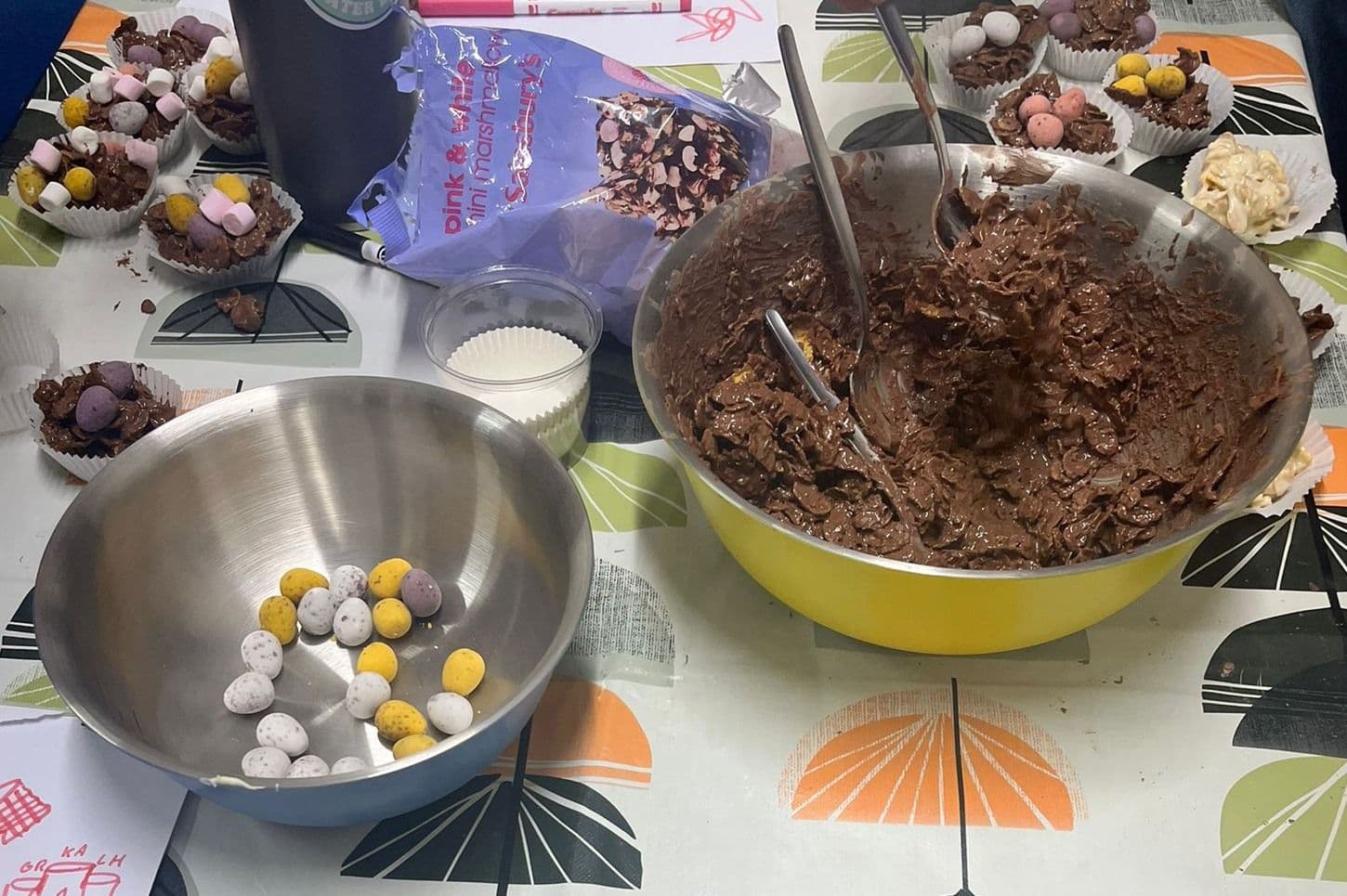 Picture of cake ingredients